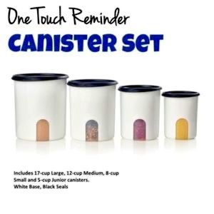 Tupperware One Touch Canister Set